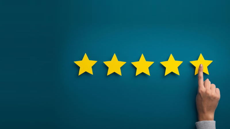 Scoring en étoiles par les utilisateurs.